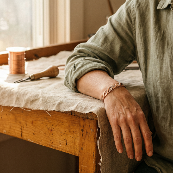 Addison's Seam Copper Bracelet