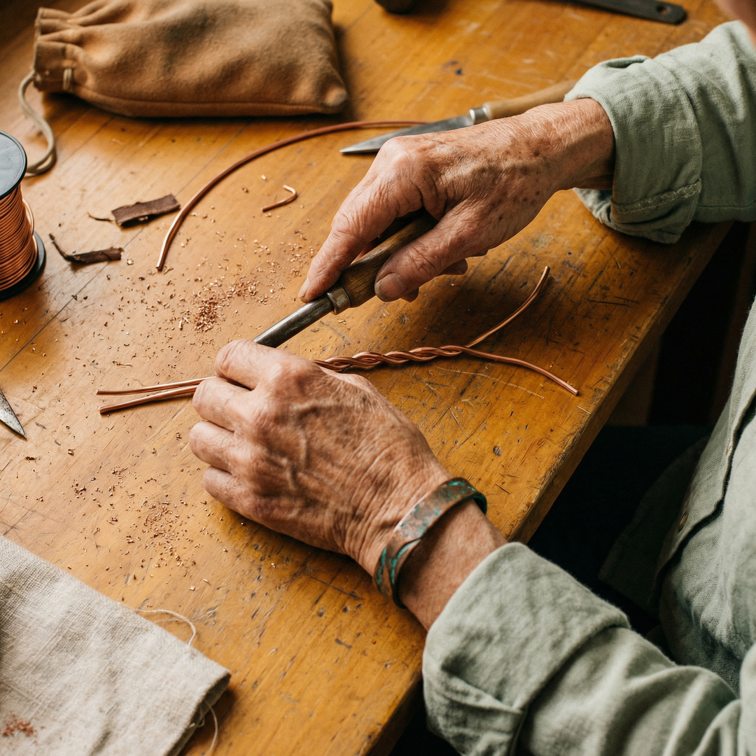 Addison's Seam Copper Bracelet