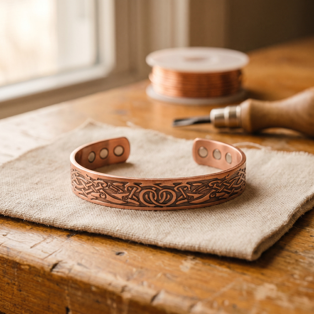 Women's Sleek Flow Copper Bracelet