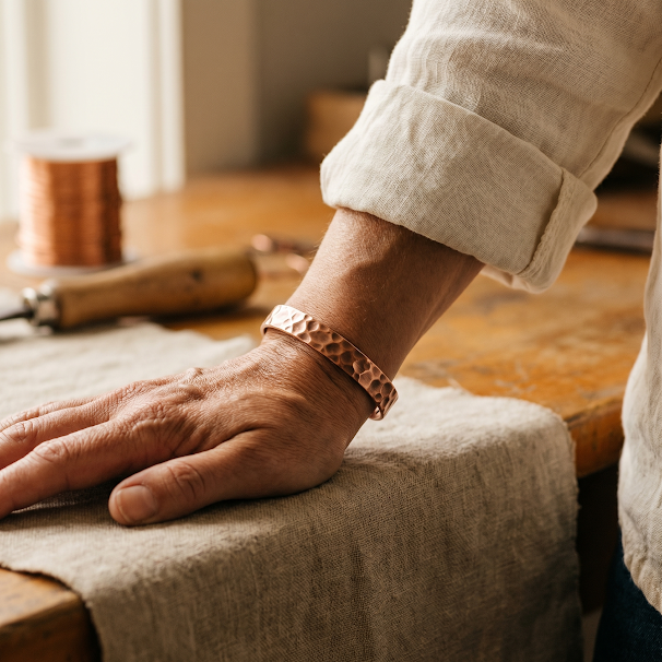 Addison's Furrow Copper Bracelet