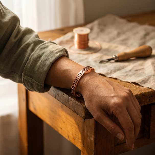 Addison's Current Copper Bracelet