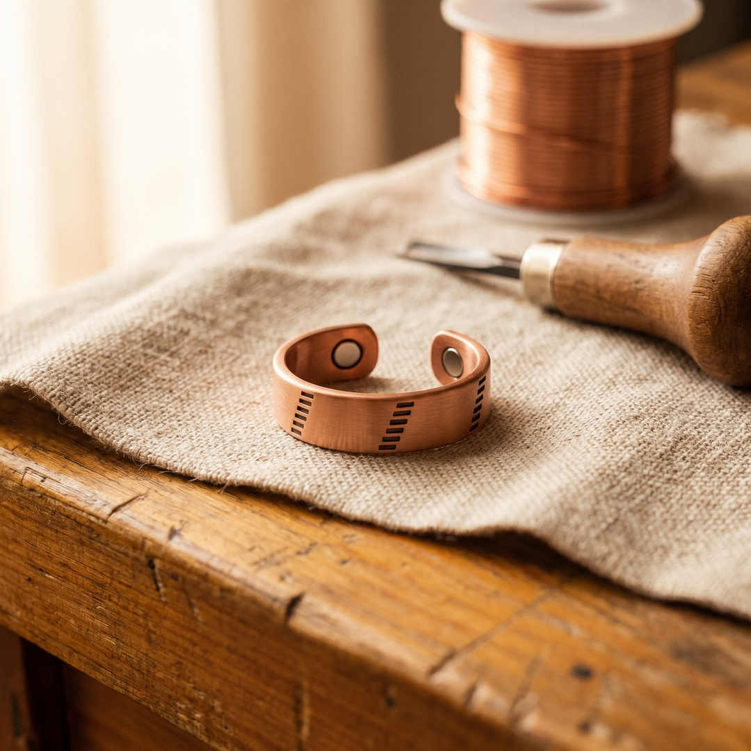 Women's Classic Hearth Copper Ring