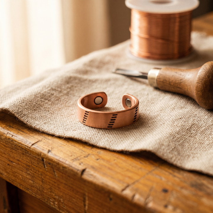 Women's Classic Hearth Copper Ring