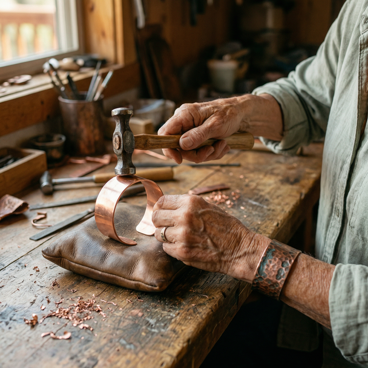Women's Classic Hearth Copper Ring