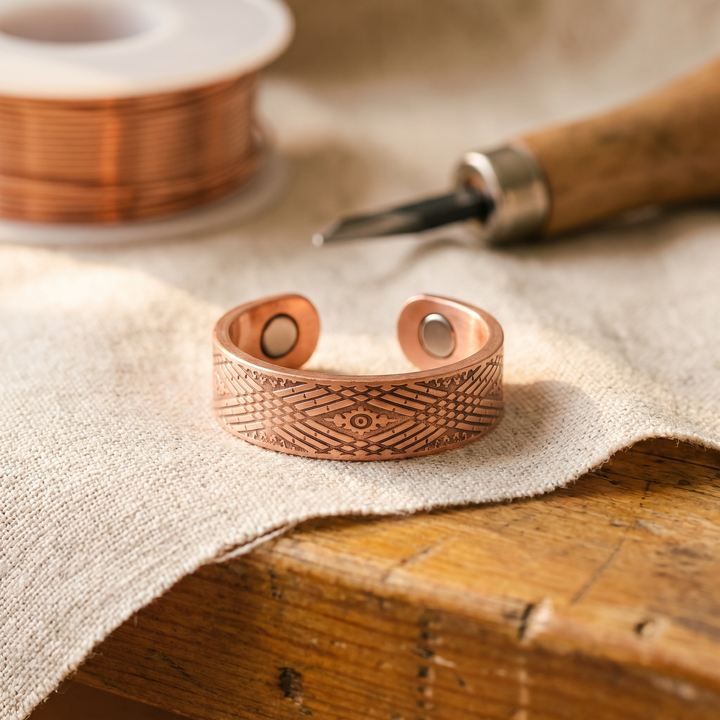Women's Sleek Holt Copper Ring