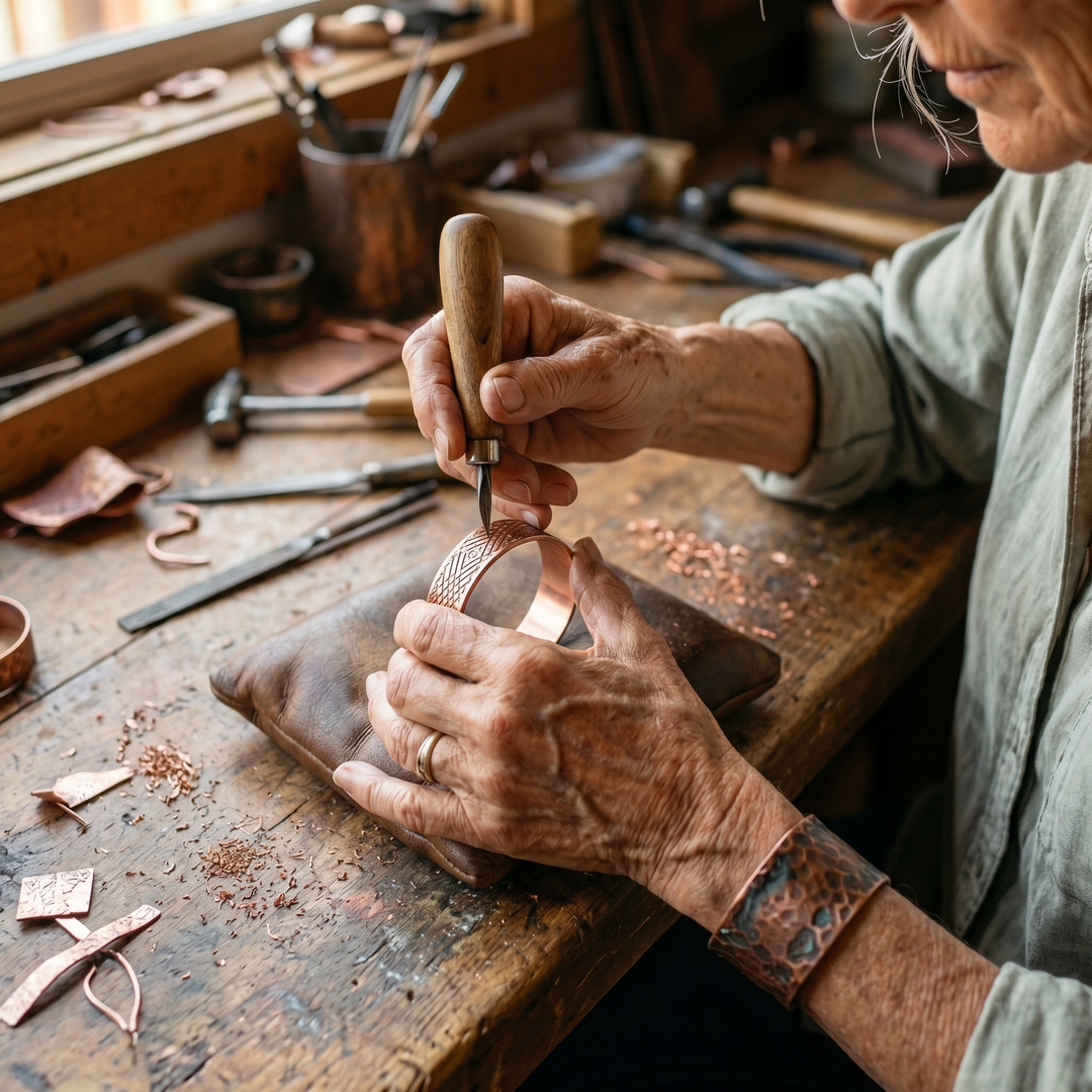 Women's Sleek Holt Copper Ring