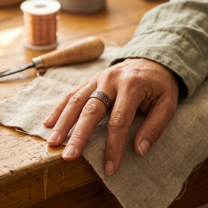 Women's Classic Bole Copper Ring