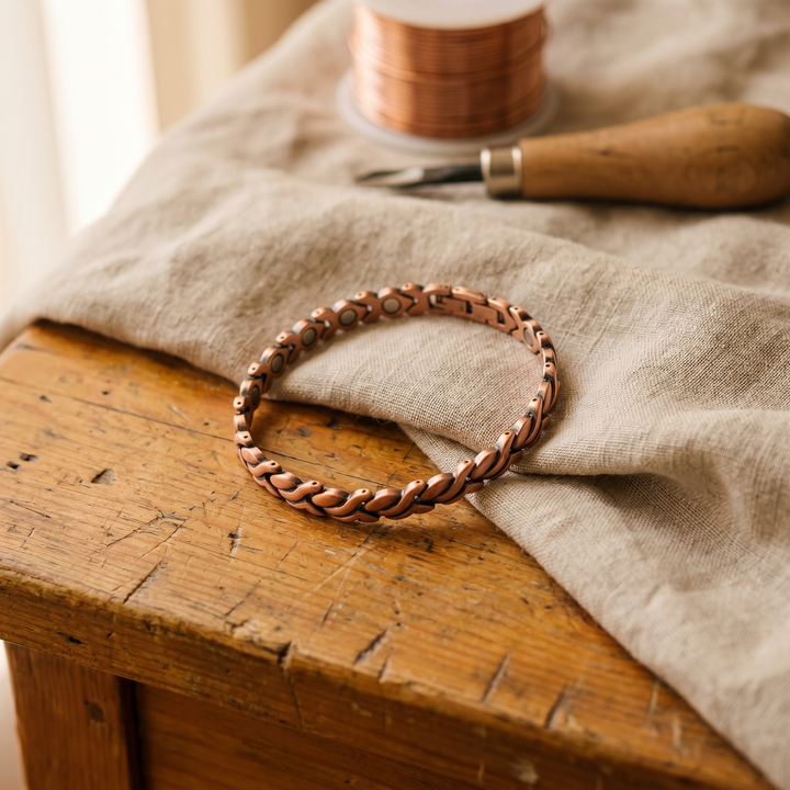 Women's Boho Dune Copper Anklet