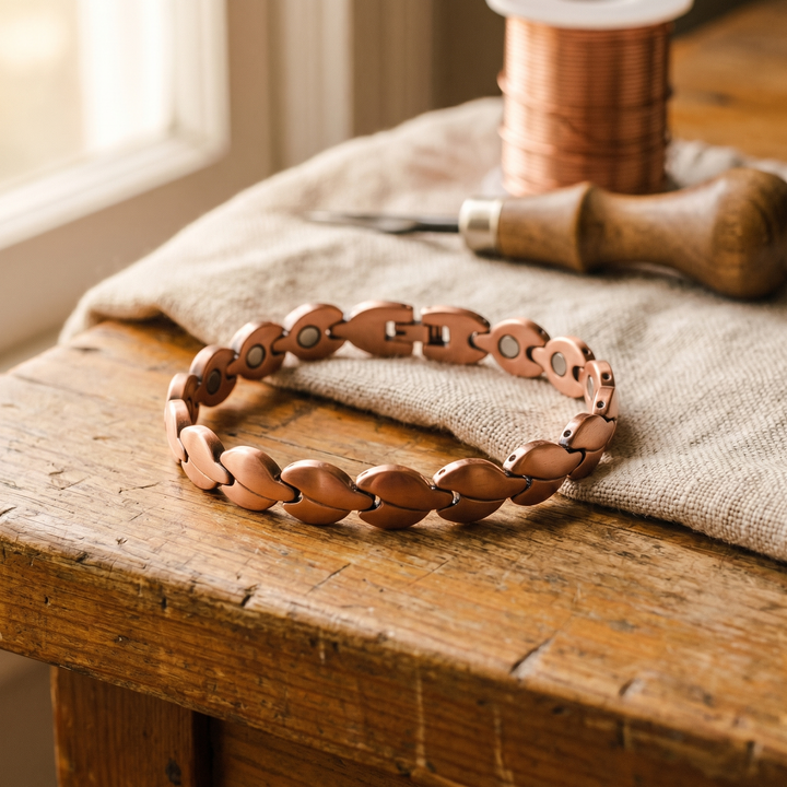 Women's Sleek Marsh Copper Anklet