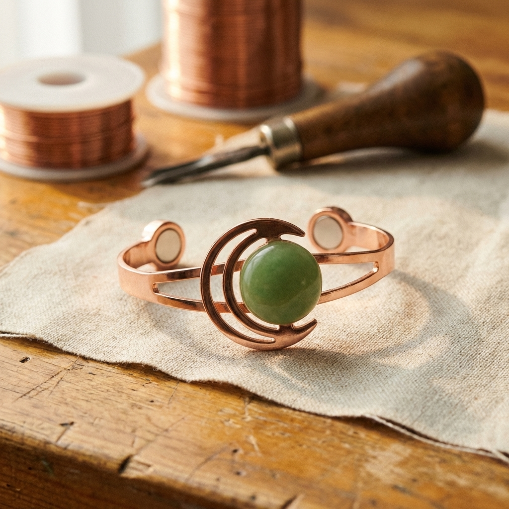 Addison's Sphere Green Copper Bracelet