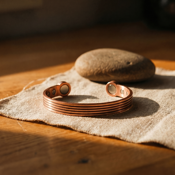 Women's Classic Ridge Copper Bracelet
