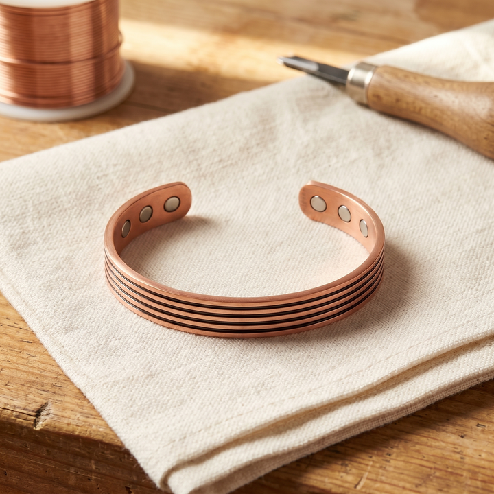 Women's Classic Sage Copper Bracelet