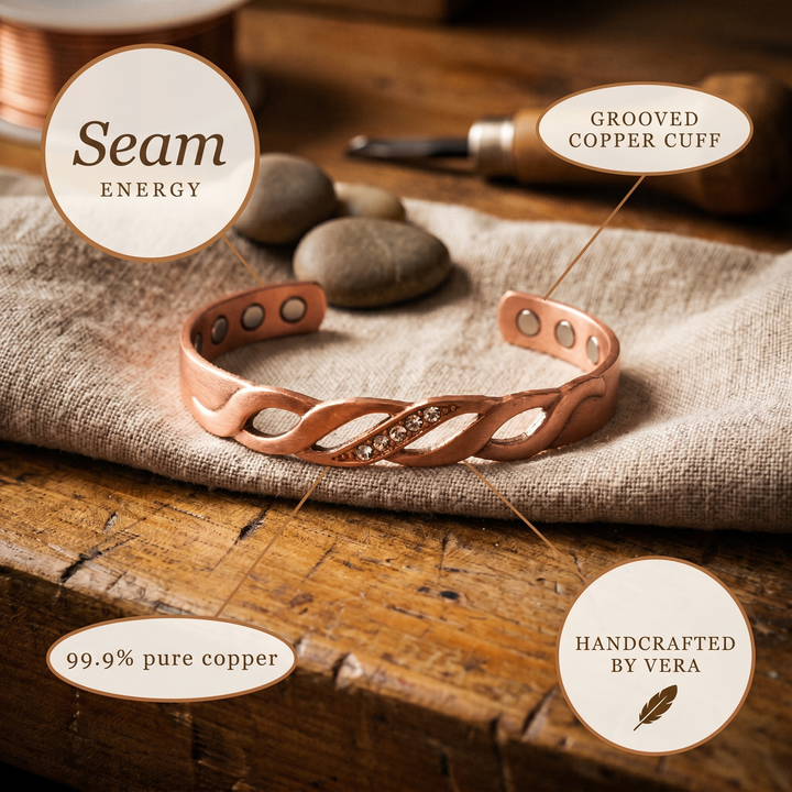 Addison's Seam Copper Bracelet