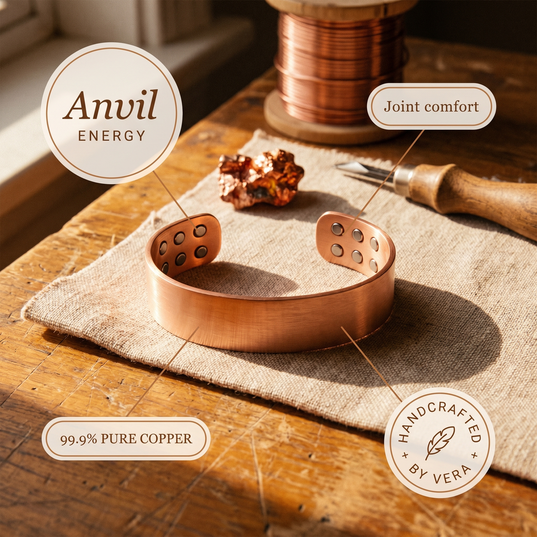Women's Classic Vera's Anvil Copper Bracelet