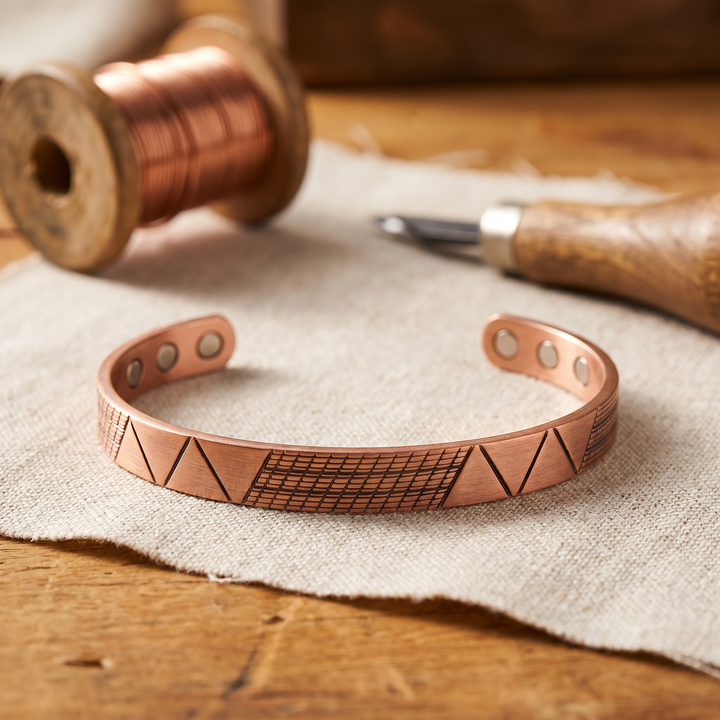 Addison's Crest Copper Bracelet