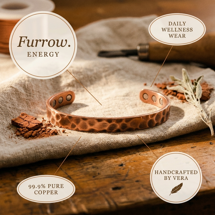 Addison's Furrow Copper Bracelet