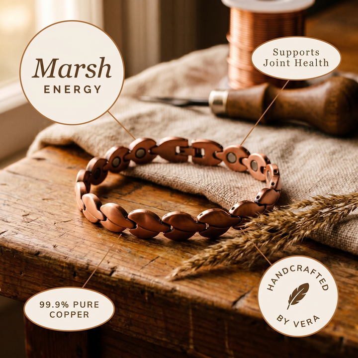 Women's Sleek Marsh Copper Anklet