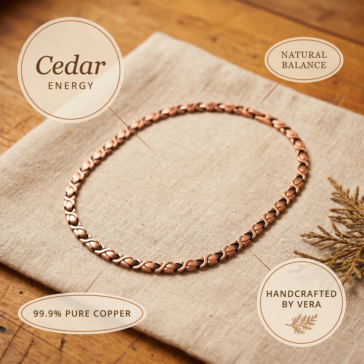 Women's Classic Cedar Copper Necklace