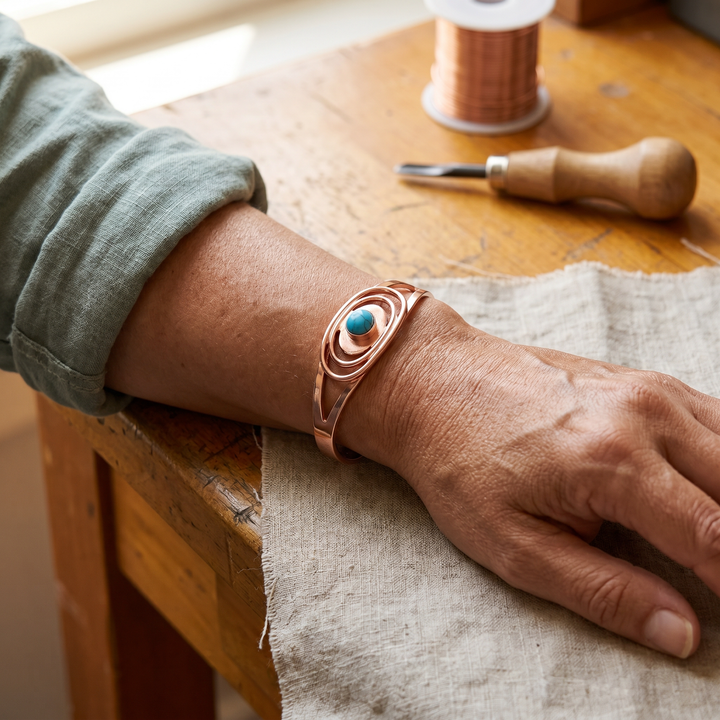 Women's Classic Sedge Copper Bracelet
