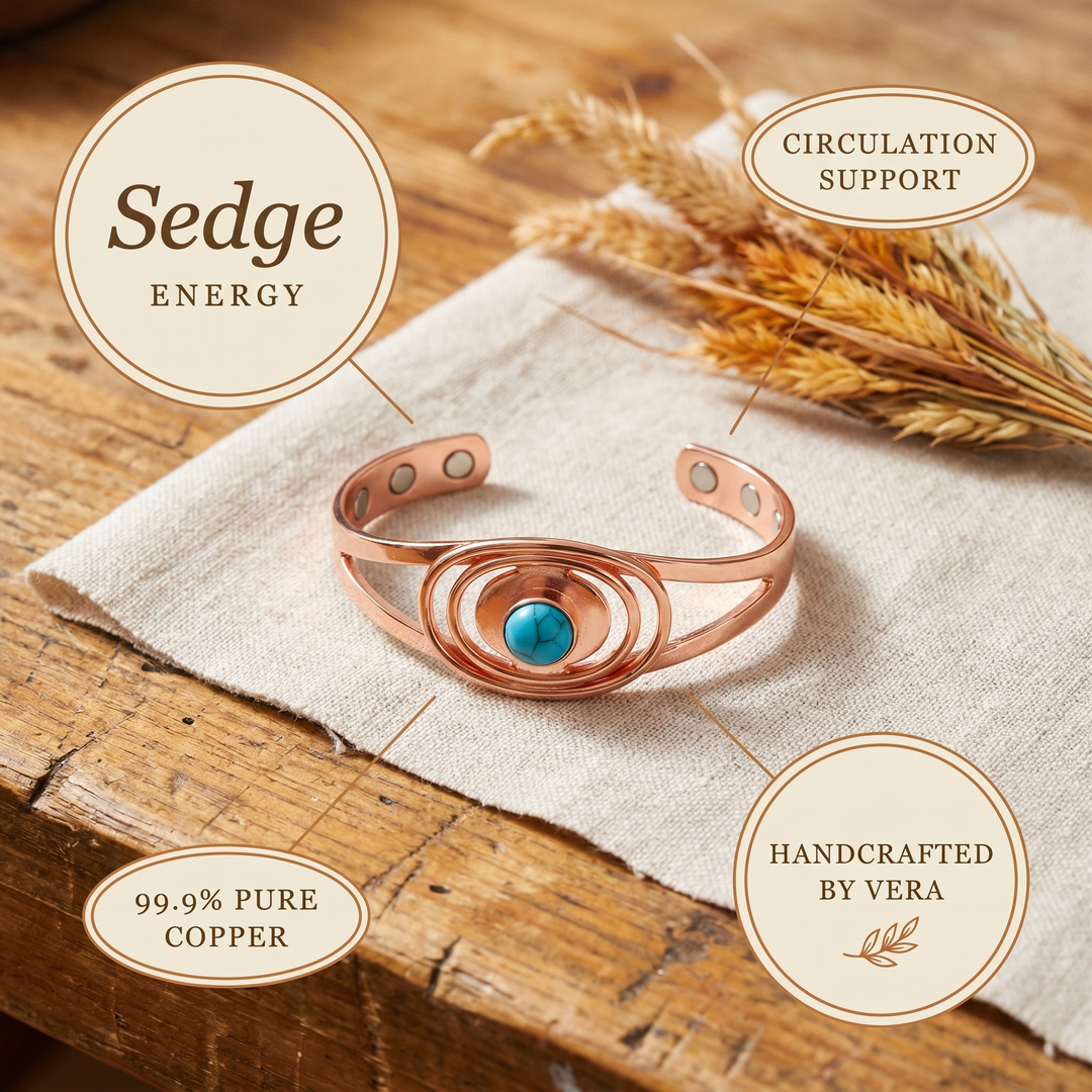 Women's Classic Sedge Copper Bracelet