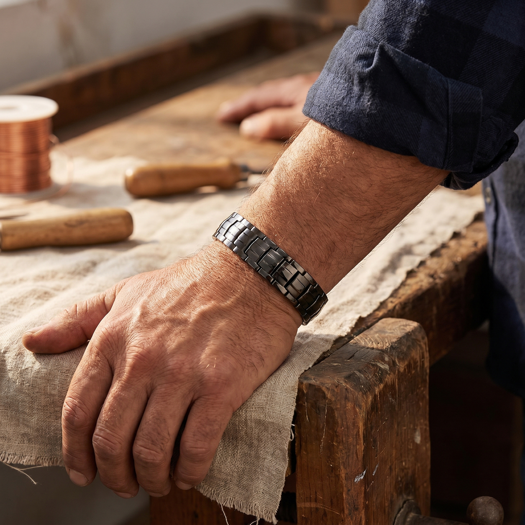 Addison's Ochre Men's  Copper Bracelet