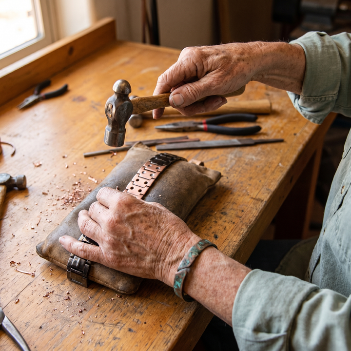Addison's Ochre Men's  Copper Bracelet