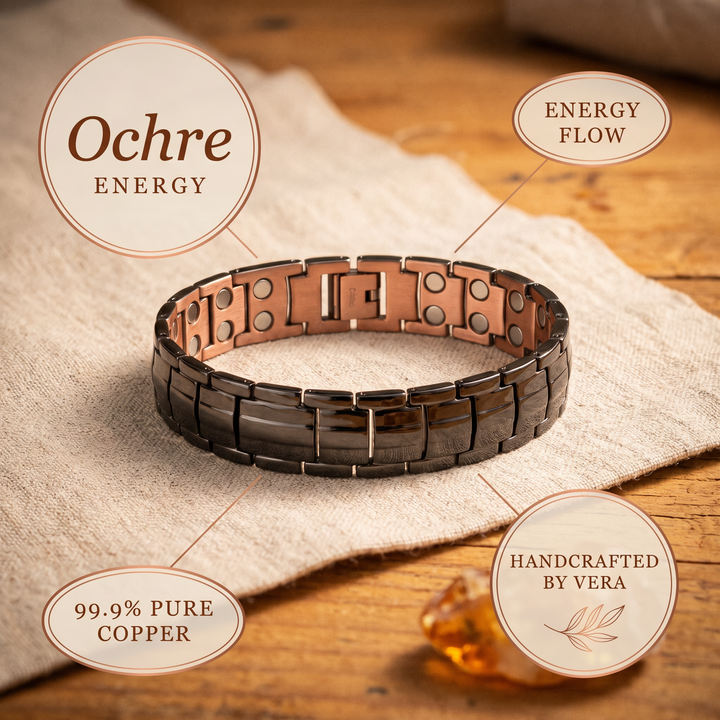 Addison's Ochre Men's  Copper Bracelet