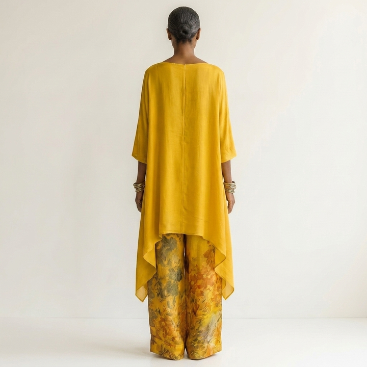 Asymmetrical Cotton-Silk Set