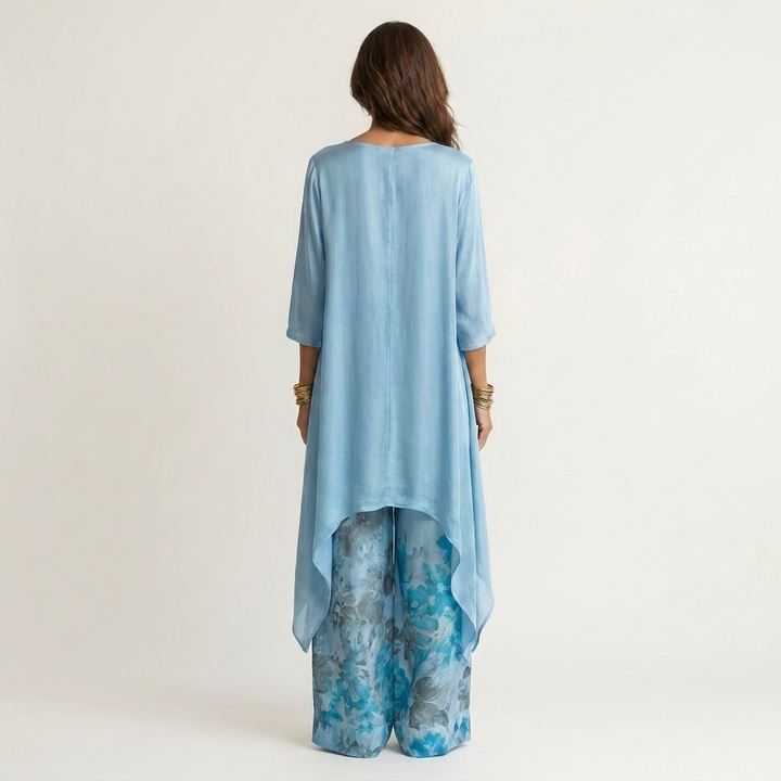 Asymmetrical Cotton-Silk Set