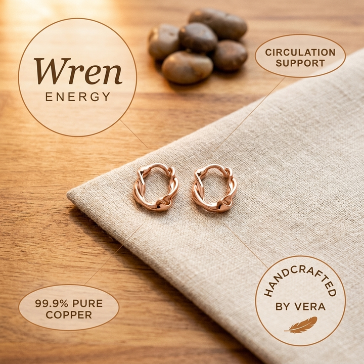 Women's Classic Wren Copper Hoop Earrings