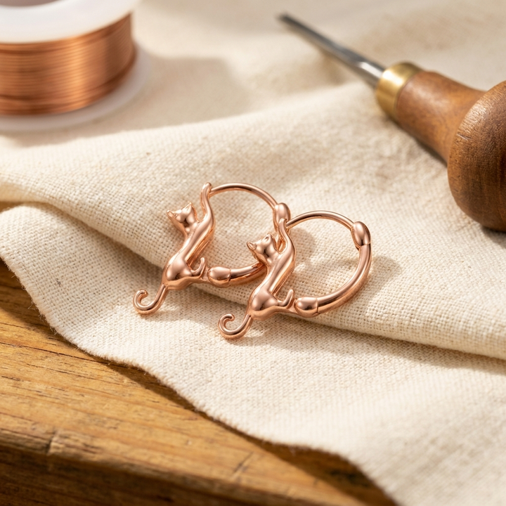 Addison's Swirl Copper Earrings