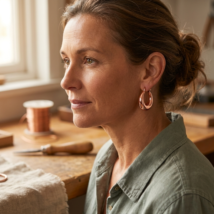 Addison's Marl Copper Earrings