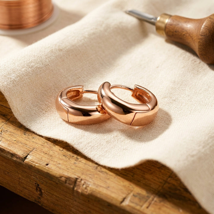 Addison's Linnet Copper Hoop Earrings