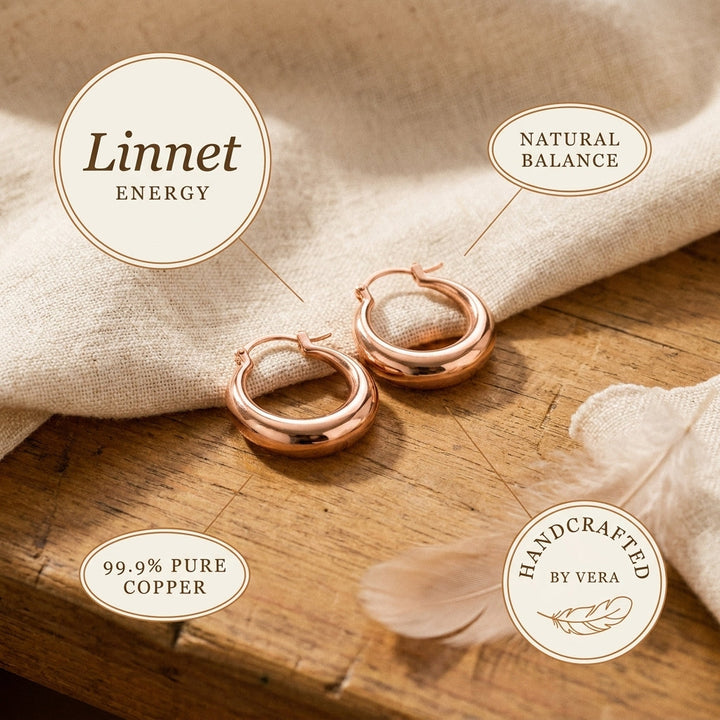 Addison's Linnet Copper Hoop Earrings
