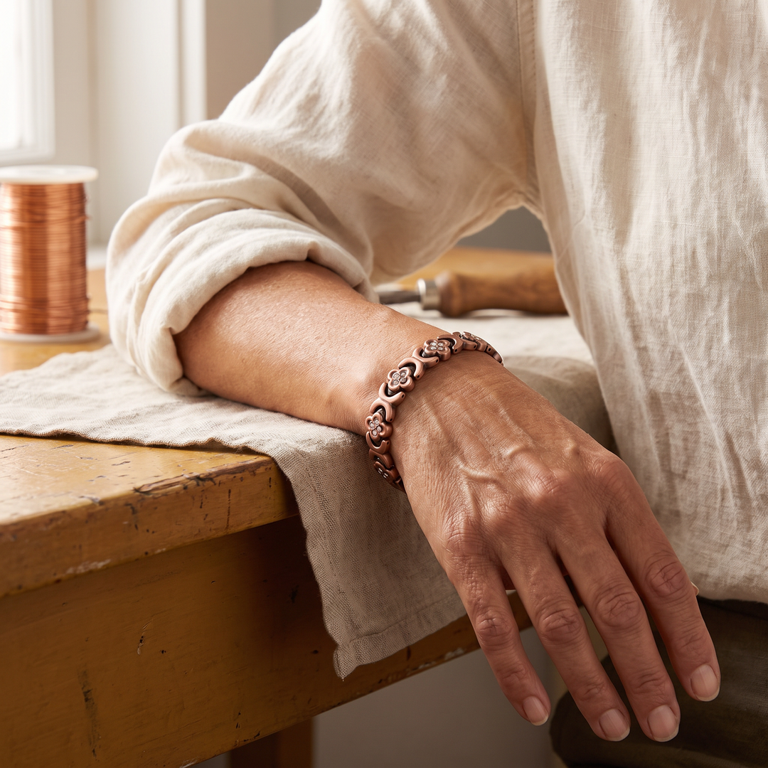 Women's Sleek Keel Copper Bracelet