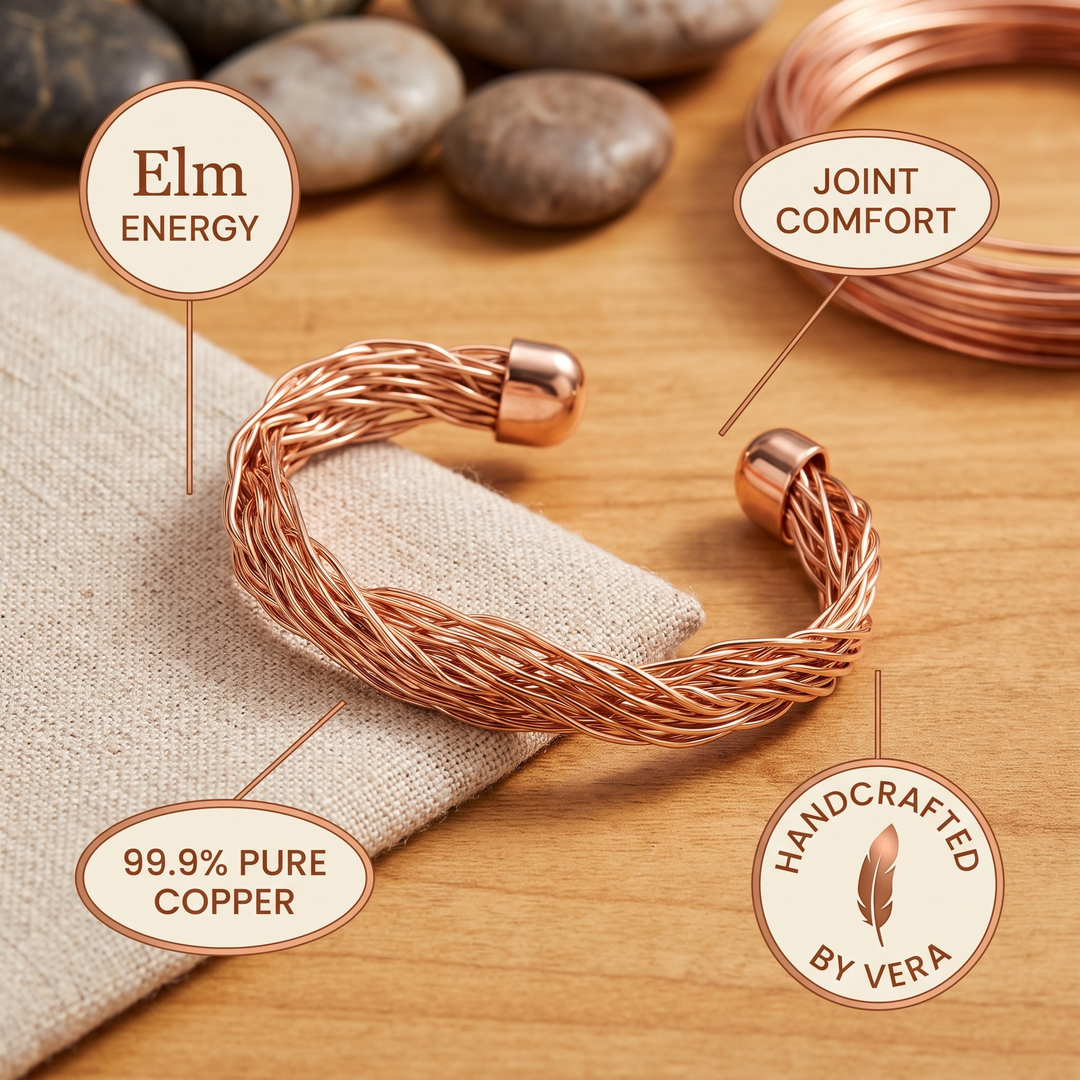 Women's Classic Elm Copper Cuff Bracelet