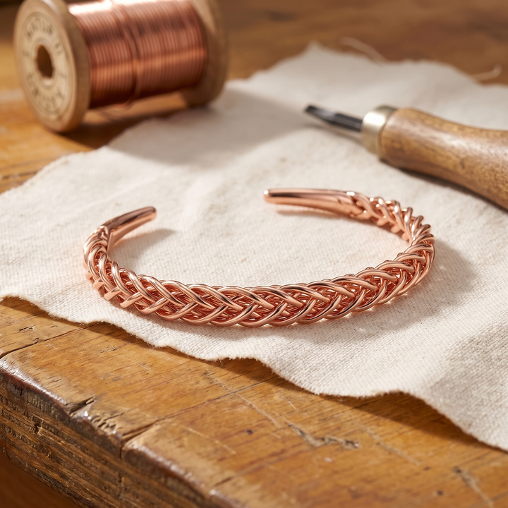 Women's Sleek Fox Copper Bracelet