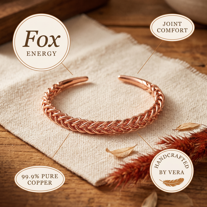 Women's Sleek Fox Copper Bracelet