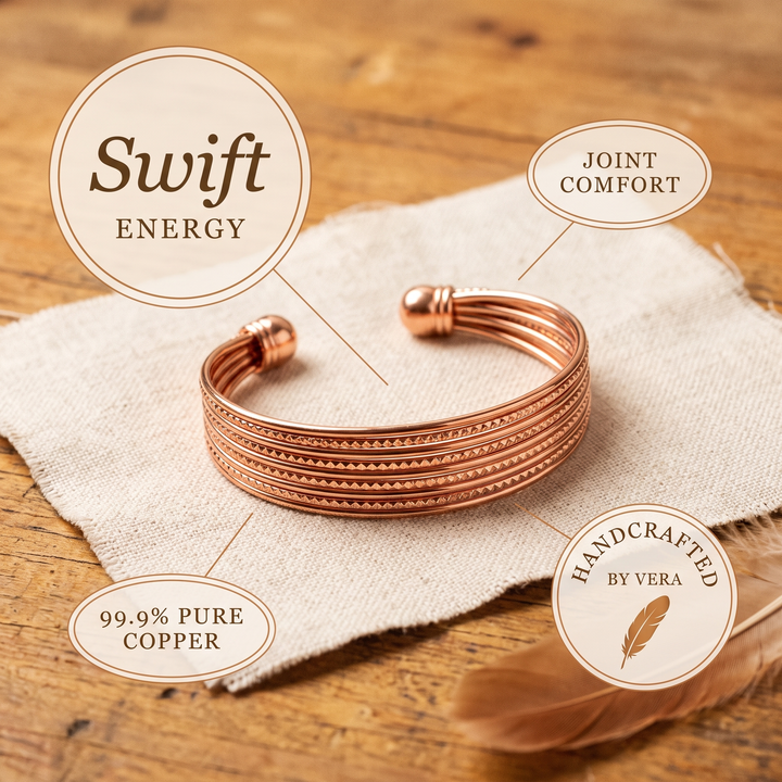 Women's Sleek Swift Copper Bracelet