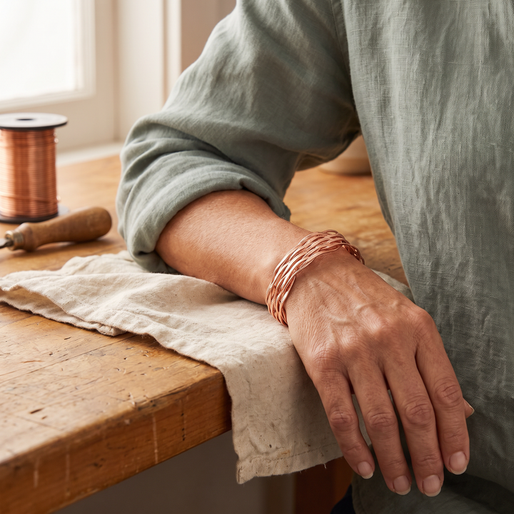 Addison's Wisp Copper Bracelet