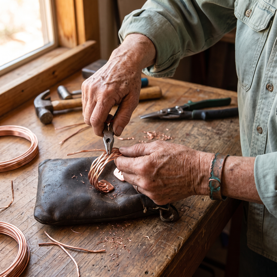 Addison's Wisp Copper Bracelet
