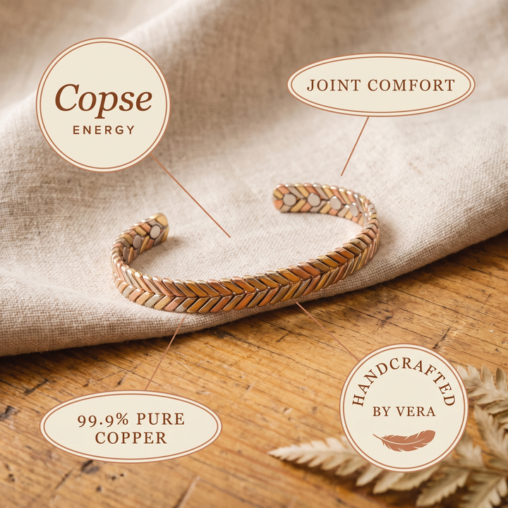 Women's Sleek Copse Copper Bracelet