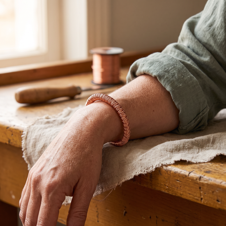 Women's Classic Fjord Copper Cuff Bracelet