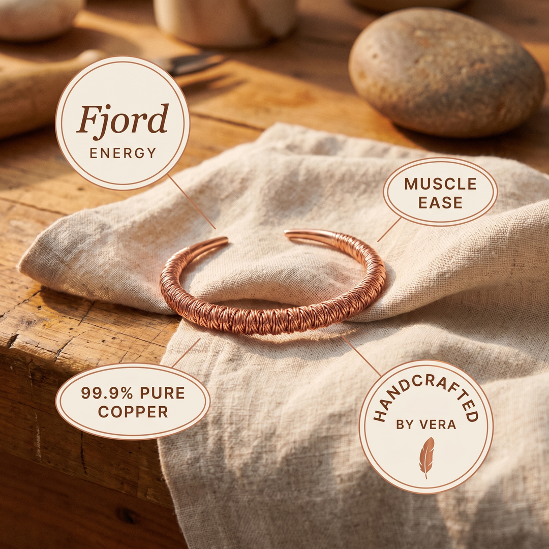 Women's Classic Fjord Copper Cuff Bracelet