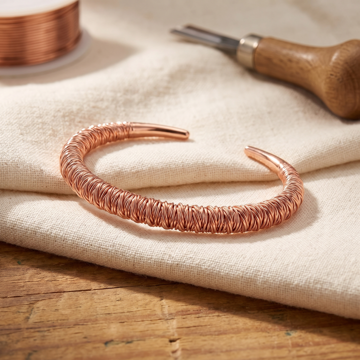 Women's Classic Fjord Copper Cuff Bracelet