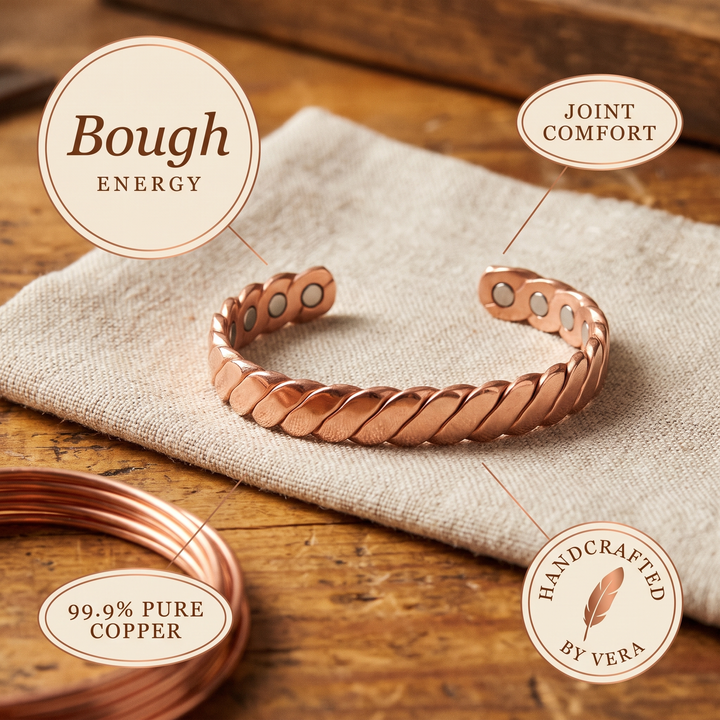Women's Sleek Bough Copper Bracelet