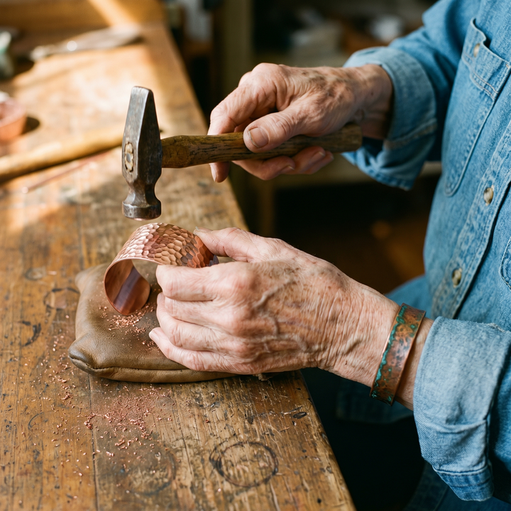 Women's Classic Forge Copper Bracelet