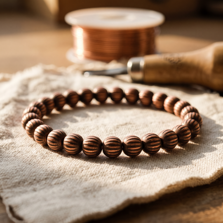 Addison's Bark Copper Bracelet