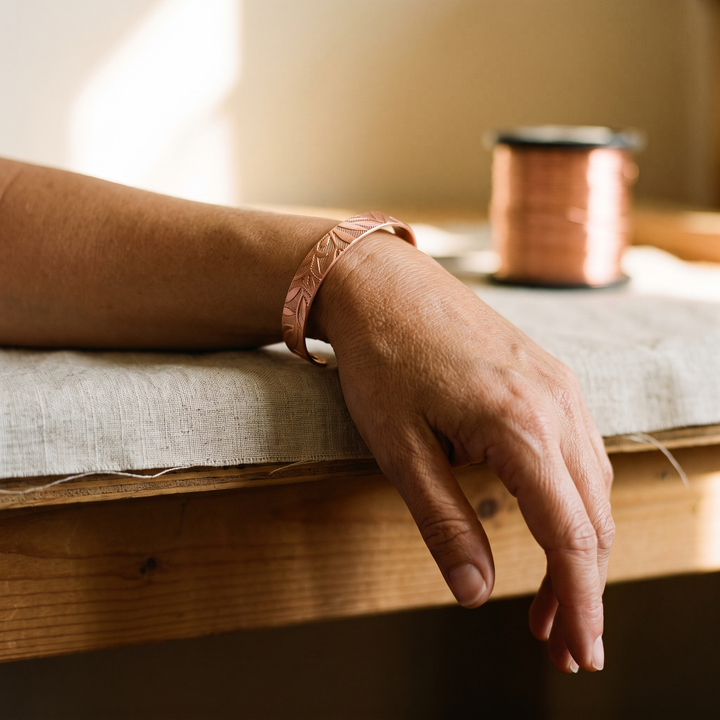 Women's Sleek Grove Copper Bracelet
