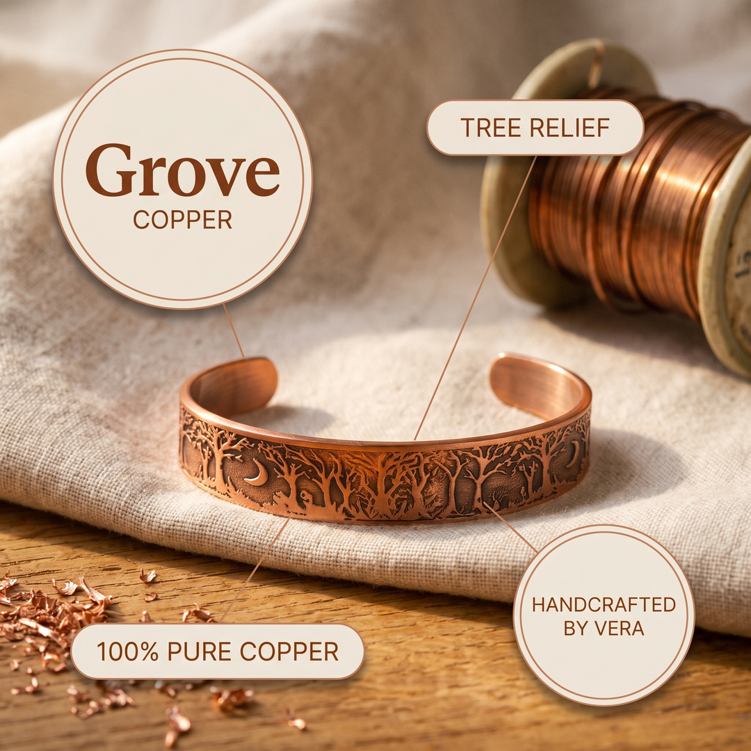 Women's Classic Grove Copper Bracelet